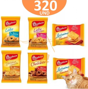 Biscoitos Em Sache Sabores Sortidos Bauducco 320un