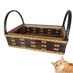 Cesta Bandeja Para Café Da Manhã Vime Sintético