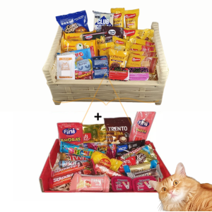 5 Kit Para Cesta Café Da Manhã E Chocolate Presente 52 Itens