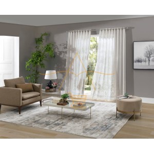 Cortina com Forro Branca 3x2.3m Rustique Sala Quarto para Varão